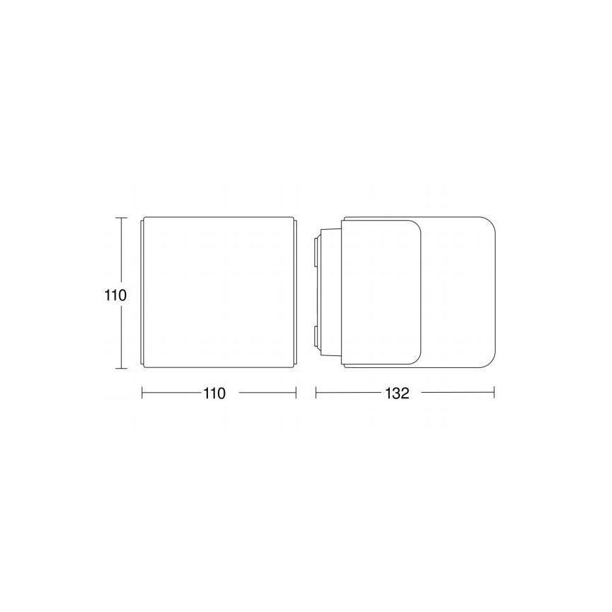 Steinel 055523 - LED-ulkovalaisin anturilla L 835 LED/9,5W/230V IP44 hopea