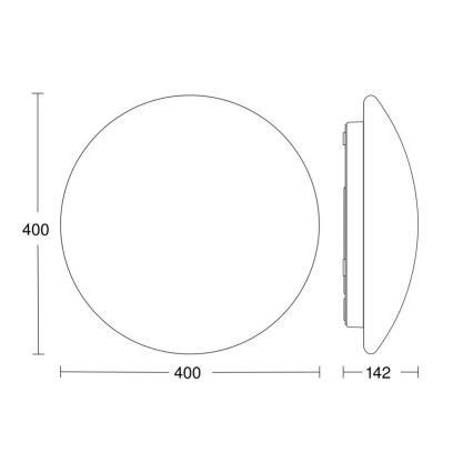 Steinel 056131 - LED-kattovalaisin kylpyhuoneeseen RS PRO LED P3 LED/19,5W/230V IP54 3000K