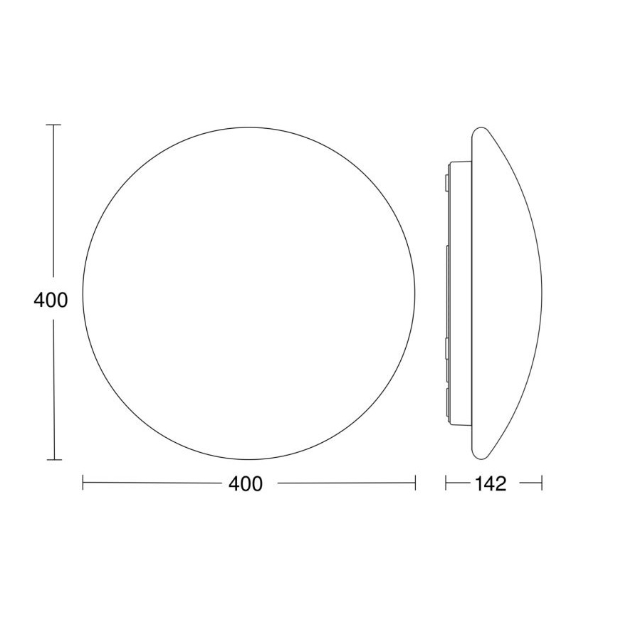 Steinel 056131 - LED-kattovalaisin kylpyhuoneeseen RS PRO LED P3 LED/19,5W/230V IP54 3000K