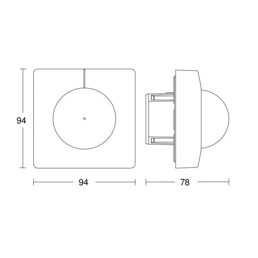 Steinel 057367 - Liiketunnistin IS 3180 DALI-2 IPD valkoinen