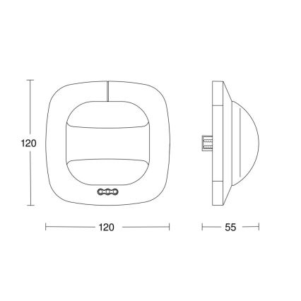 Steinel 057459 - Läsnäolotunnistin Dual HF DALI-2 valkoinen