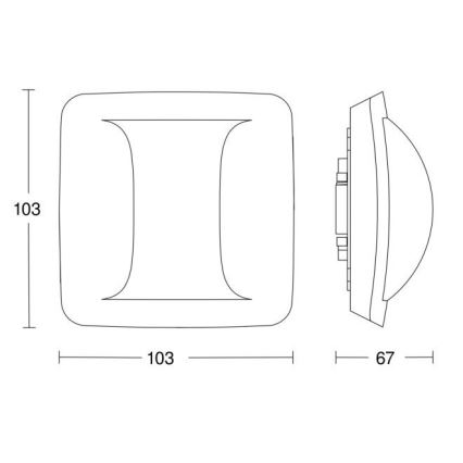 Steinel 058036 - Läsnäolotunnistin käytävä KNX valkoinen