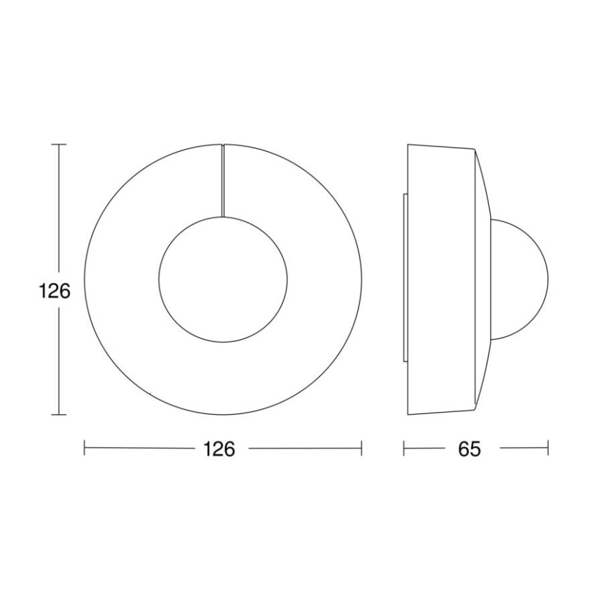 Steinel 058180 - Liiketunnistin IS 3360 V3 KNX IP54 pyöreä valkoinen