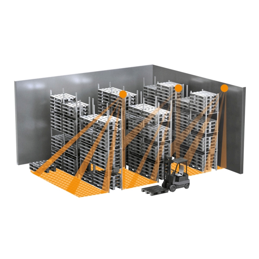 Steinel 058296 - Liiketunnistin IS 345 MX Highbay V3 KNX IP54 neliö valkoinen