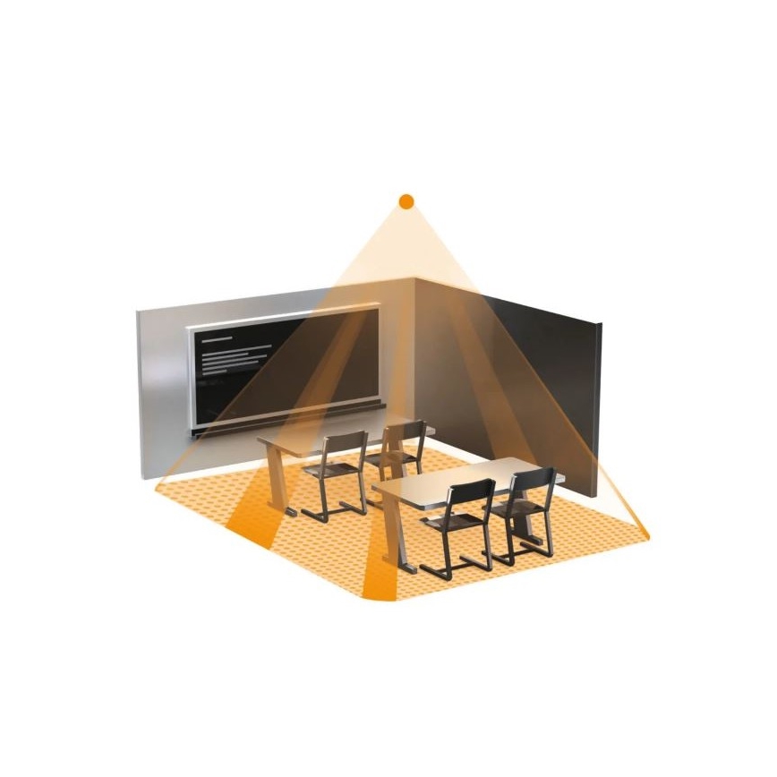 Steinel 058487 - Läsnäolotunnistin IR Quattro 8m V3 KNX valkoinen