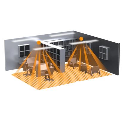 Steinel 058500 - Läsnäolotunnistin IR Quattro SLIM XS V3 KNX valkoinen