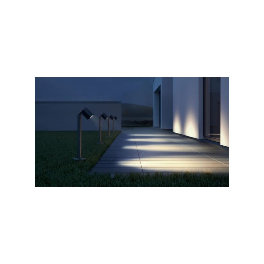 STEINEL 058661 - LED-ulkovalaisin anturilla SPOT WAY 1xGU10 / 7W / 230V IP44