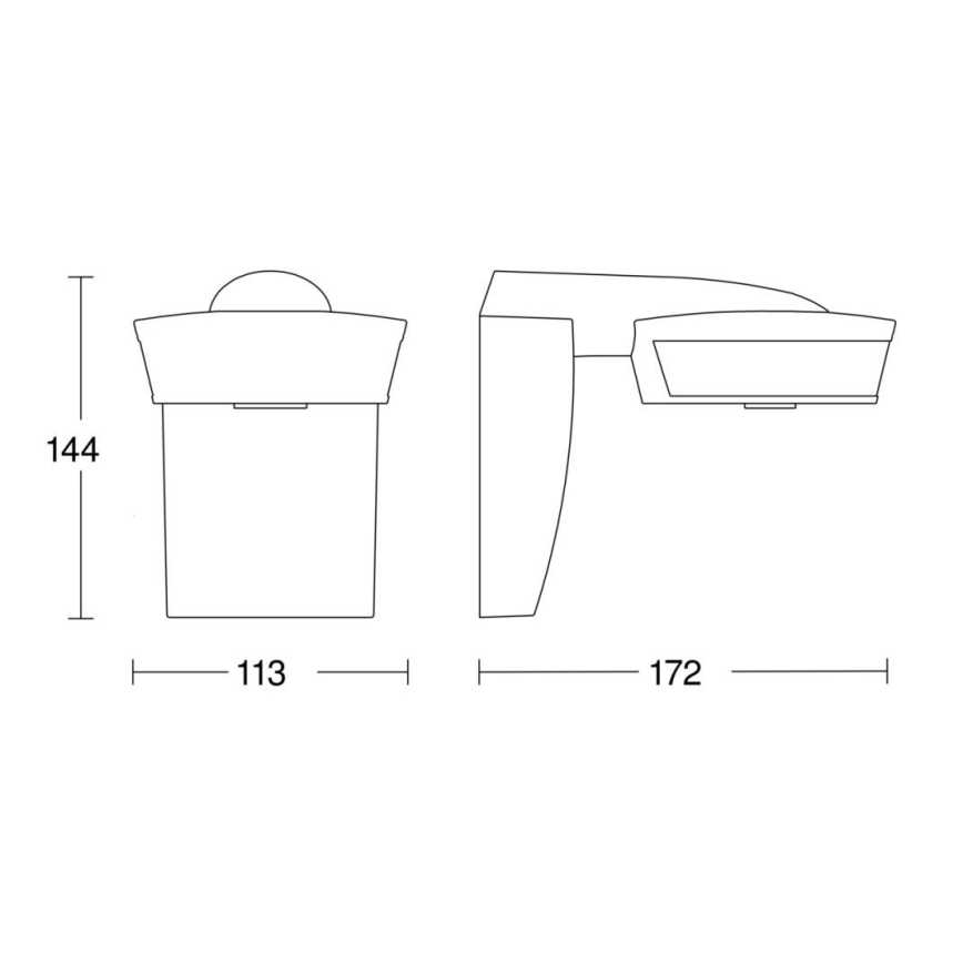 Steinel 059552 - Liiketunnistin SensIQ IP54 antrasiitti + kaukosäädin