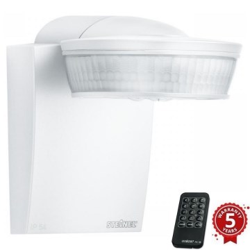 Steinel 059576 - Liiketunnistin SensIQ IP54 valkoinen + kaukosäädin