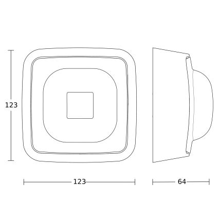 Steinel 064402 - Läsnäoloilmaisin IR QUATTRO HD-2 BT-IPD