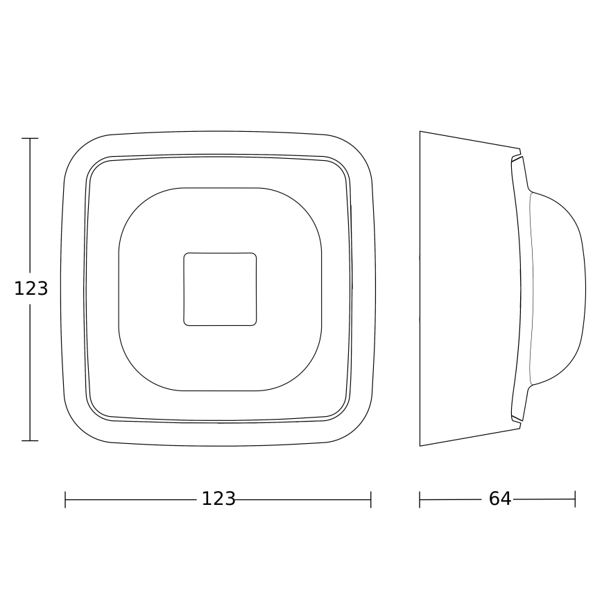Steinel 064402 - Läsnäoloilmaisin IR QUATTRO HD-2 BT-IPD