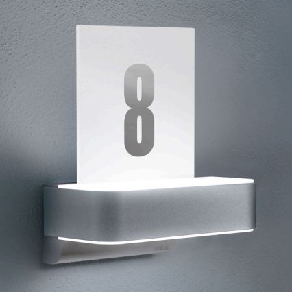 STEINEL 065713 - LED-talonumero anturilla L820 LED / 12,5W / 230V IP44