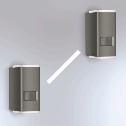 Steinel 067199 - LED Ulkoseinävalo sensorilla  L 930 S LED/9,3W/230V IP44 antrasiitti