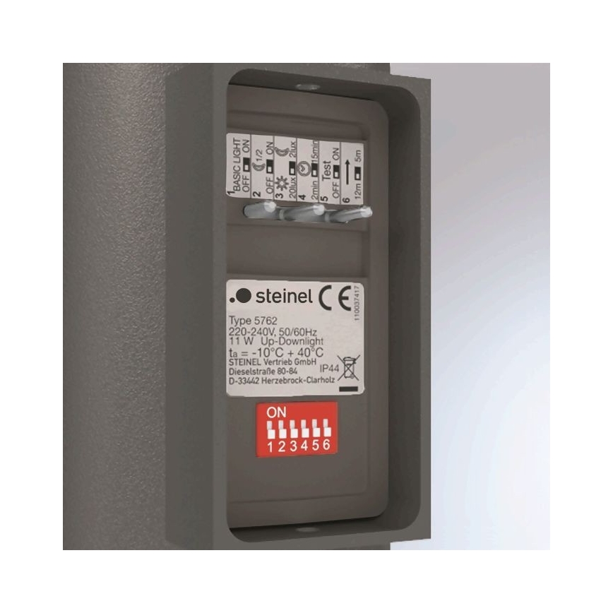 Steinel 067199 - LED Ulkoseinävalo sensorilla  L 930 S LED/9,3W/230V IP44 antrasiitti