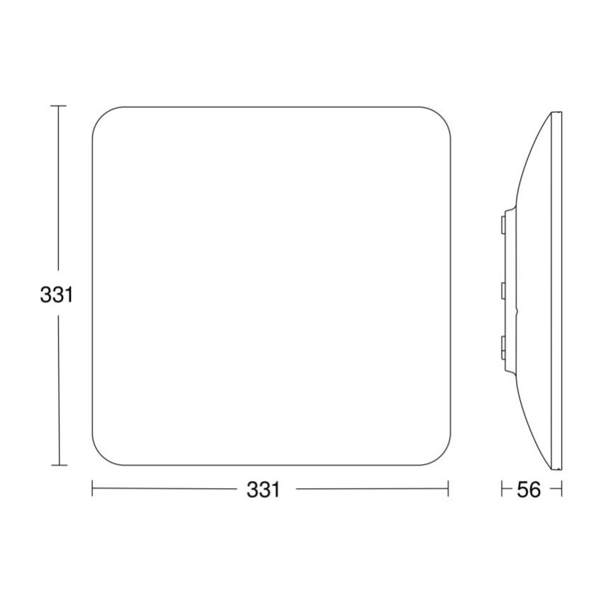 Steinel 067526 - Himmennettävä LED-kattovalaisin anturilla RS PRO S30 Q SC LED/26W/230V 3000K