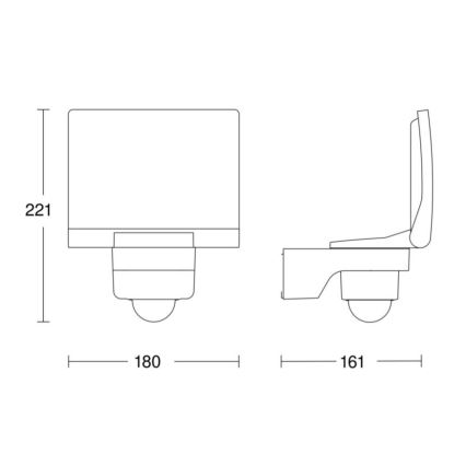 STEINEL 068066 - LED-heijastin anturilla XLED PRO LED / 20W / 230V IP44 3000K