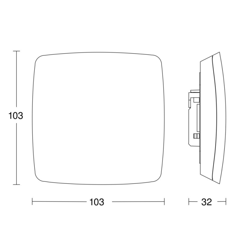 Steinel 068516 - Läsnäolotunnistin TRUE PRESENCE KNX musta
