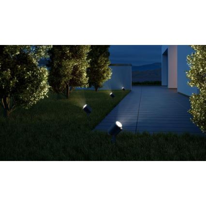 Steinel 068660 - LED-ulkolamppu SPOT GARDEN 1xGU10/6,7W/230V IP44 antrasiitti