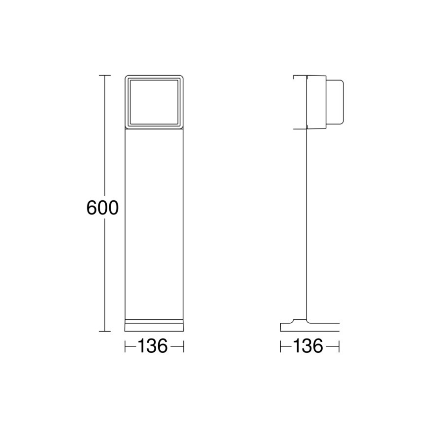 Steinel 078652 - Himmennettävä LED-ulkolamppu GL 85 C 600 LED/9W/230V 3000K IP44