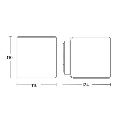 Steinel 079277 - LED Ulkoseinävalaisin L840 C LED/9,1W/230V IP44 antrasiitti