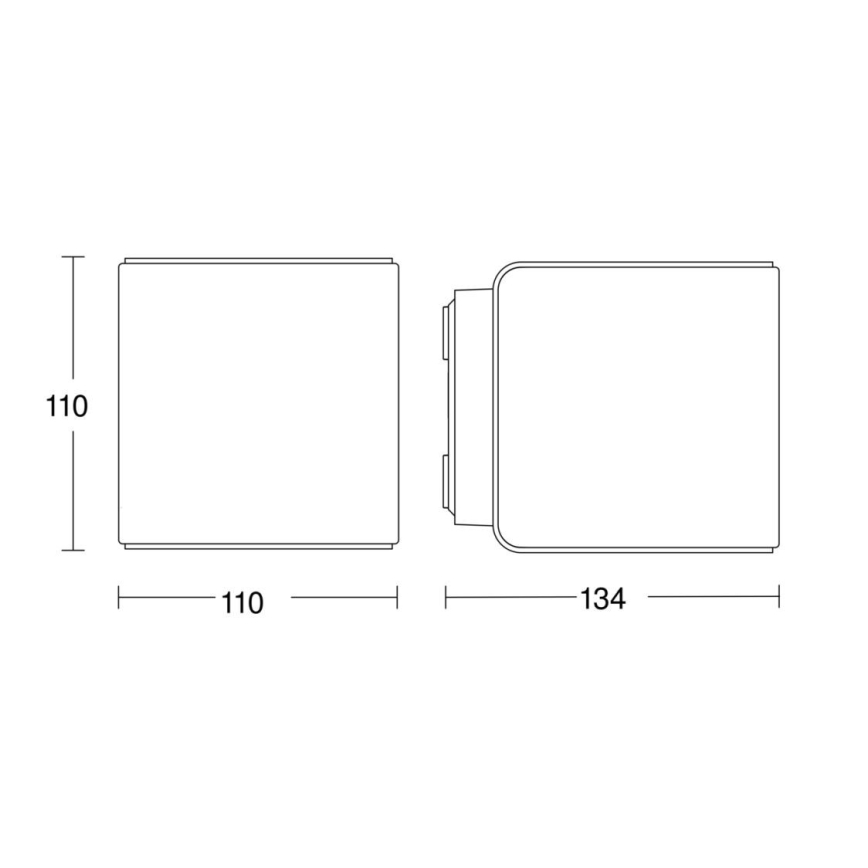 Steinel 079277 - LED Ulkoseinävalaisin L840 C LED/9,1W/230V IP44 antrasiitti
