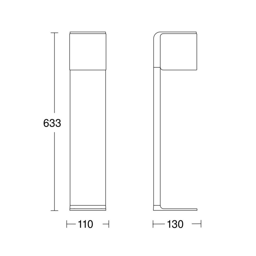 Steinel 079284 - LED-ulkovalaisin GL 80 C LED/9,1W/230V IP44 antrasiitti