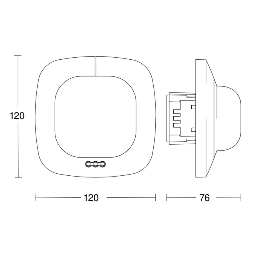 Steinel 079352 - Läsnäolotunnistin IR Quattro 8m DALI-2 APC valkoinen