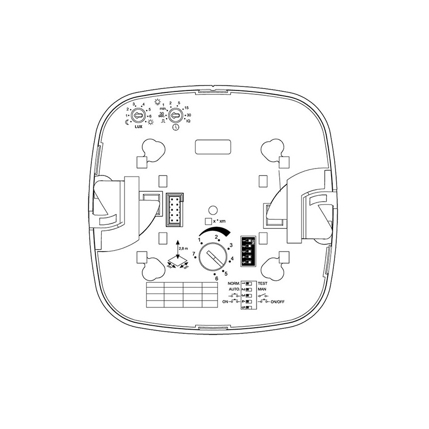 Steinel 079369 - Läsnäolotunnistin IR Quattro HD 24m COM1 valkoinen