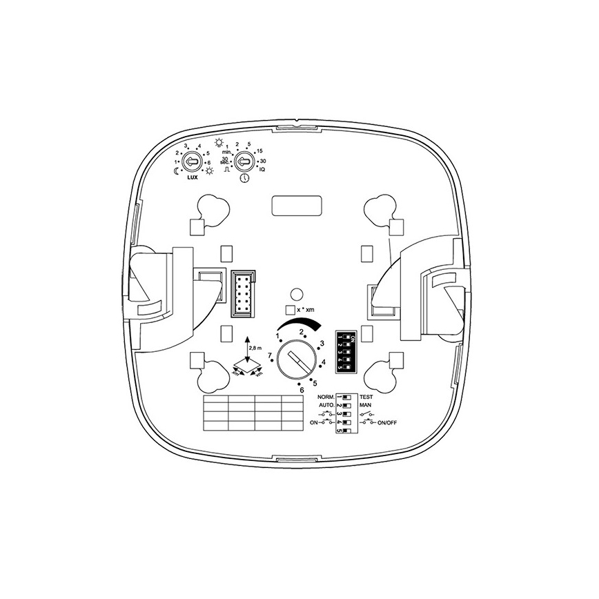 Steinel 079482 - Läsnäolotunnistin Dual HF COM1 valkoinen