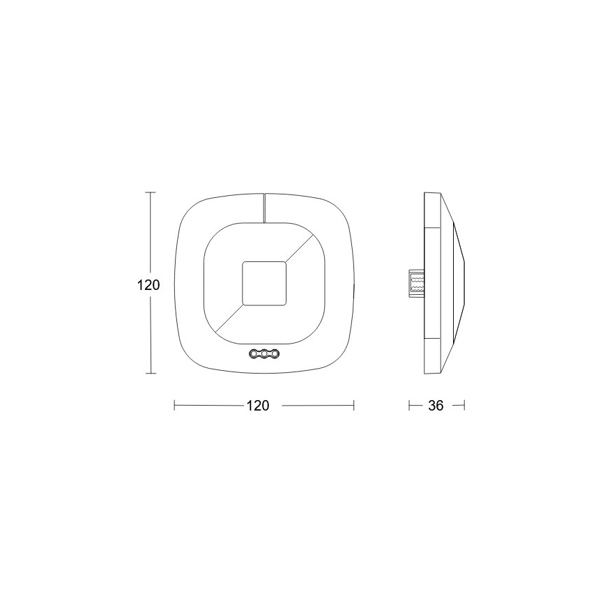 Steinel 079529 - Läsnäolotunnistin HF 360 DALI-2 APC valkoinen