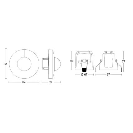 Steinel 079697 - Liiketunnistin IS 345 COM1 230V valkoinen