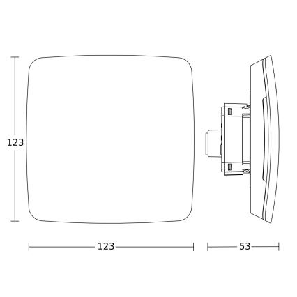 Steinel 081867 - Multisensori True Presence upotettu V2 IP UP WS valkoinen