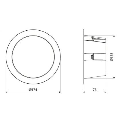 Steinel 084998 - LED himmennettävä ulkokäyttöön tarkoitettu alasvalaisin RS PRO DL 150 SC LED/10,8W/230V 3000/4000/5700K IP54 -anturilla