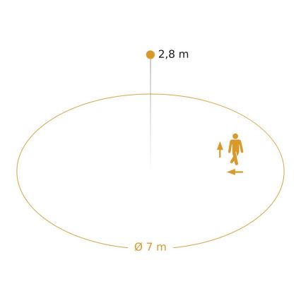 Steinel 085292 - LED Himmennettävä ulko riippuva kattovalaisin anturilla RS PRO DL 200 SC LED/17,3W/230V 3000/4000/5700K IP54