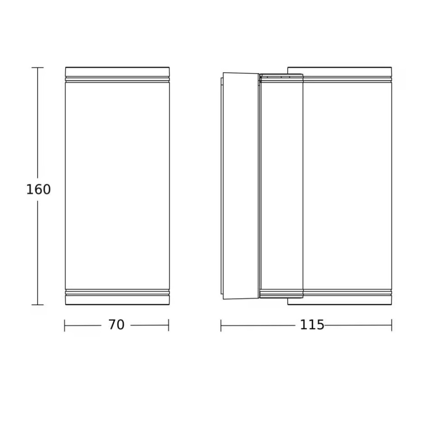 Steinel 087753 - LED-ulkoseinävalaisin 2xGU10/14,5W/230V L 940 IP44