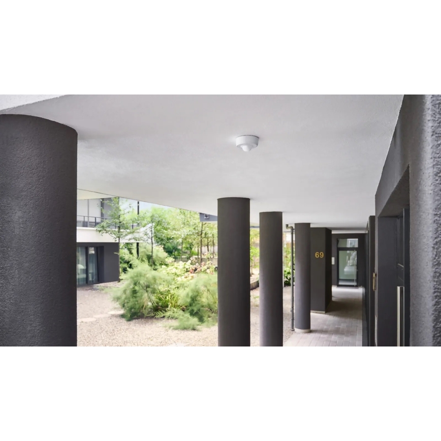 Steinel 087890 - Ulkoliikennanturi läsnäolotunnistimella PD-8 ECO COM1 360° IP54 valkoinen