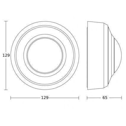 Steinel 087951 - Ulkoliikennanturi läsnäolotunnistimella PD-8 ECO KNX 360° IP54 valkoinen
