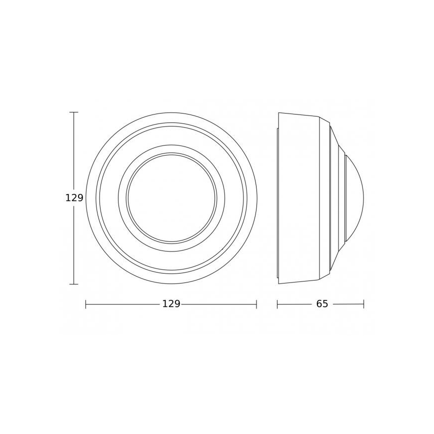 Steinel 087951 - Ulkoliikennanturi läsnäolotunnistimella PD-8 ECO KNX 360° IP54 valkoinen