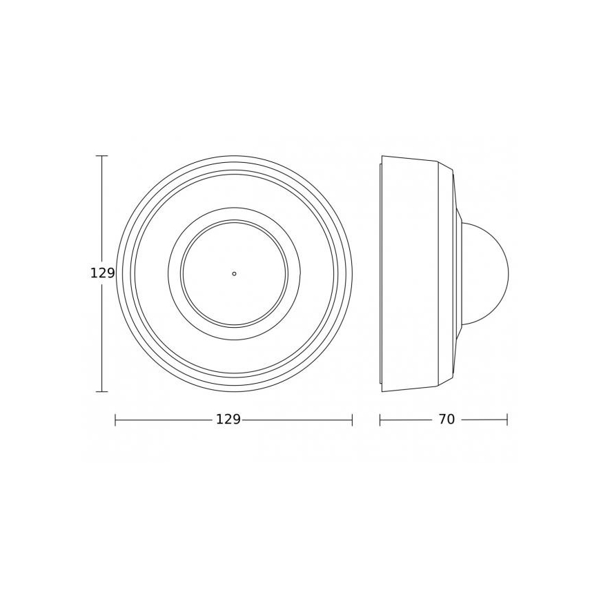 Steinel 088019 - Ulkoliikennanturi läsnäolotunnistimella PD-24 ECO KNX 360° IP54 valkoinen