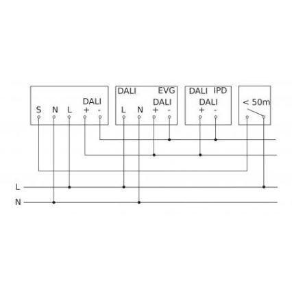 Steinel 088163 - Liiketunnistin upotettu läsnäolotunnistimella PD-8 ECO DALI-2 360° musta