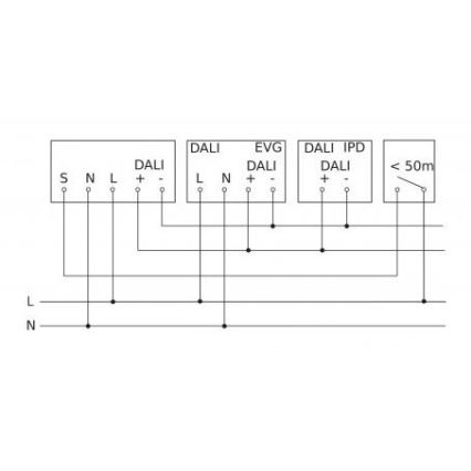 Steinel 088248 - Liiketunnistin upotettu läsnäolotunnistimella PD-24 ECO DALI-2 360° musta