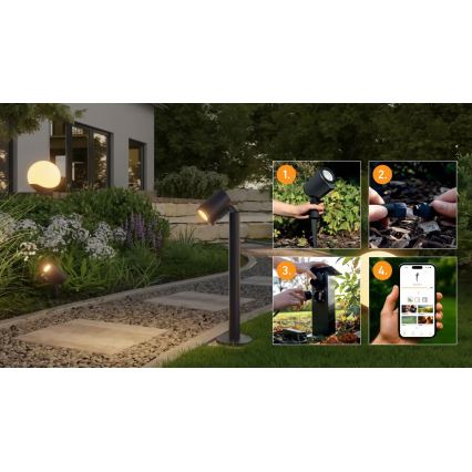 Steinel 089337 - LED RGBW Ulkovalaisin LED/7,9W/24V IP65