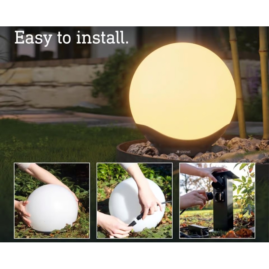 Steinel 089368 - LED RGBW ulkovalaisin anturilla LED/5,04W/24V 300 mm IP65