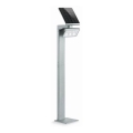 STEINEL 671211 - Aurinkokennolla toimiva LED-sensorivalaisin XSolar GL-S 0,5W/LED hopea IP44 2500 mAh