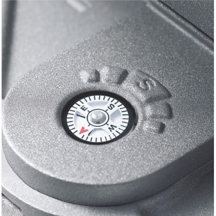 STEINEL 671211 - Aurinkokennolla toimiva LED-sensorivalaisin XSolar GL-S 0,5W/LED hopea IP44 2500 mAh