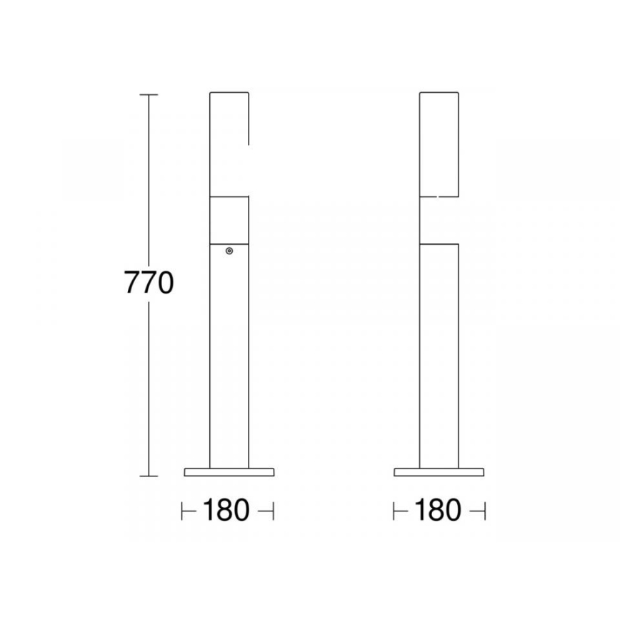 STEINEL 69469 - LED-ulkolamppu GL 65 LED/8,5W/230V IP44 3000K antrasiitti