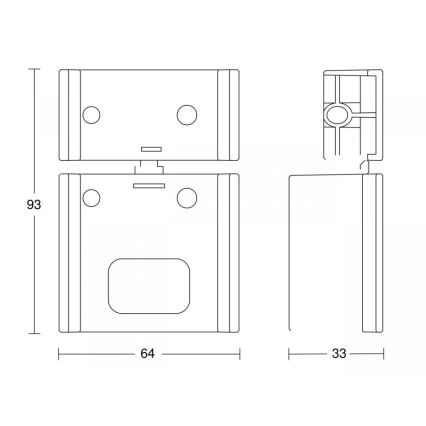 STEINEL 85148 - Kulma seinä pidin IS ECO valkoinen