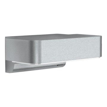 STEINEL 87555 - LED-ulkovalaisin seinälle liiketunnistimella L 800 SC LED/7,5W/230V IP44 hopea