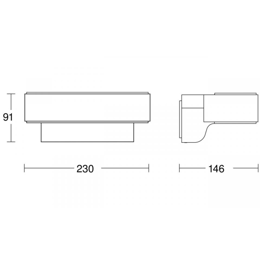 STEINEL 87562 - LED Ulkovalo anturilla L 810 SC LED/9,8W/230V IP44 hopea