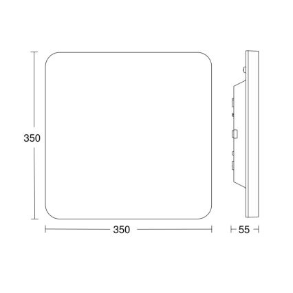 Steinel - Himmennettävä LED-kattovalaisin anturilla RSPROR30QBASICSC 23,26W/230V IP40 3000K